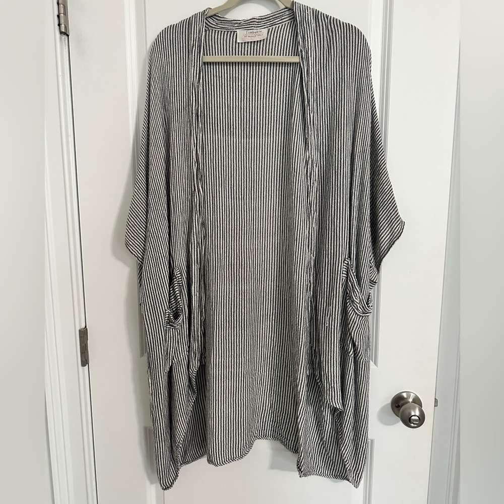 Gorgeous Duster.  Long length.  Light-weight.  All natural.